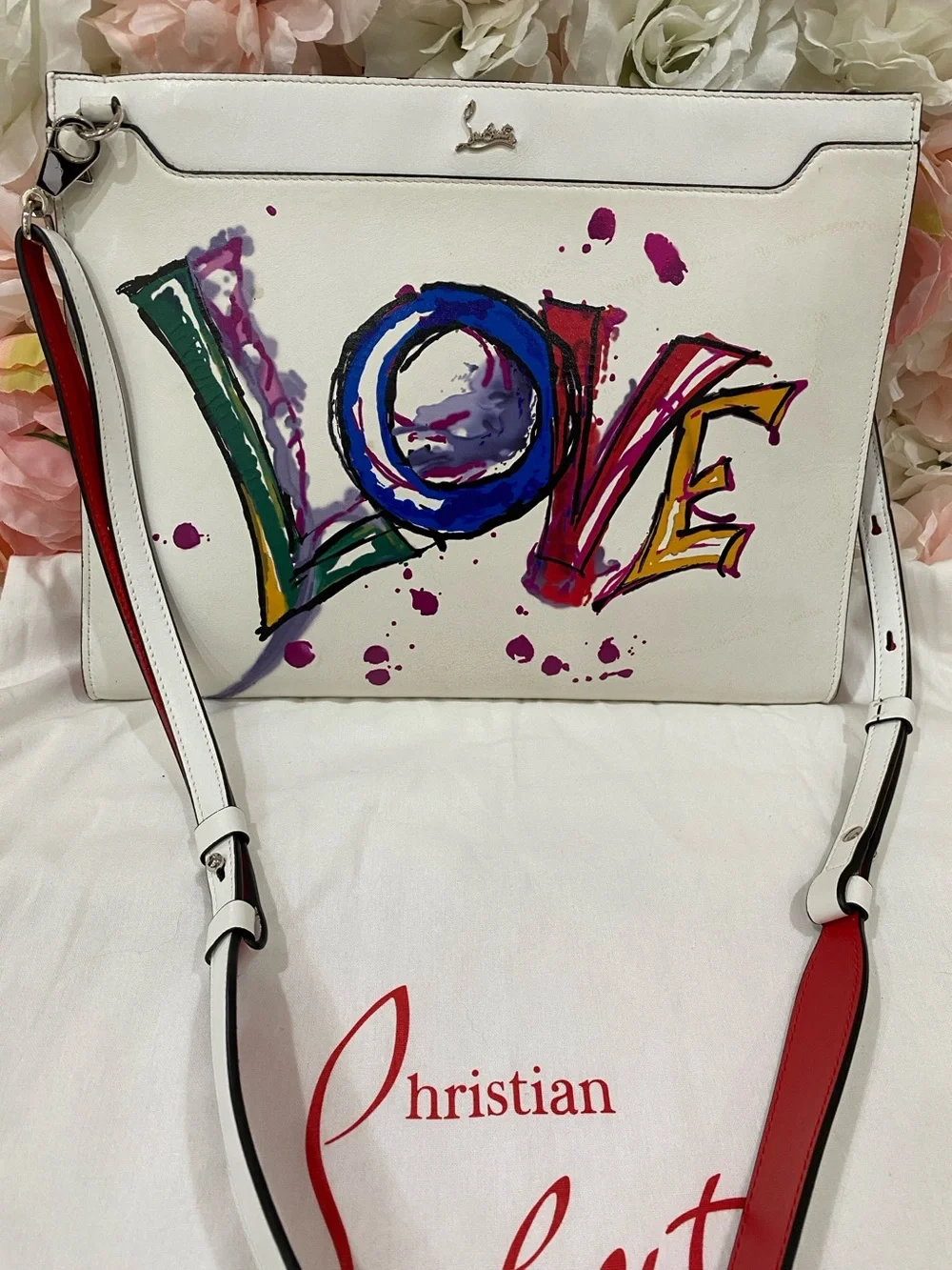 Christian Louboutin Paris Love Skypouch Crossbody